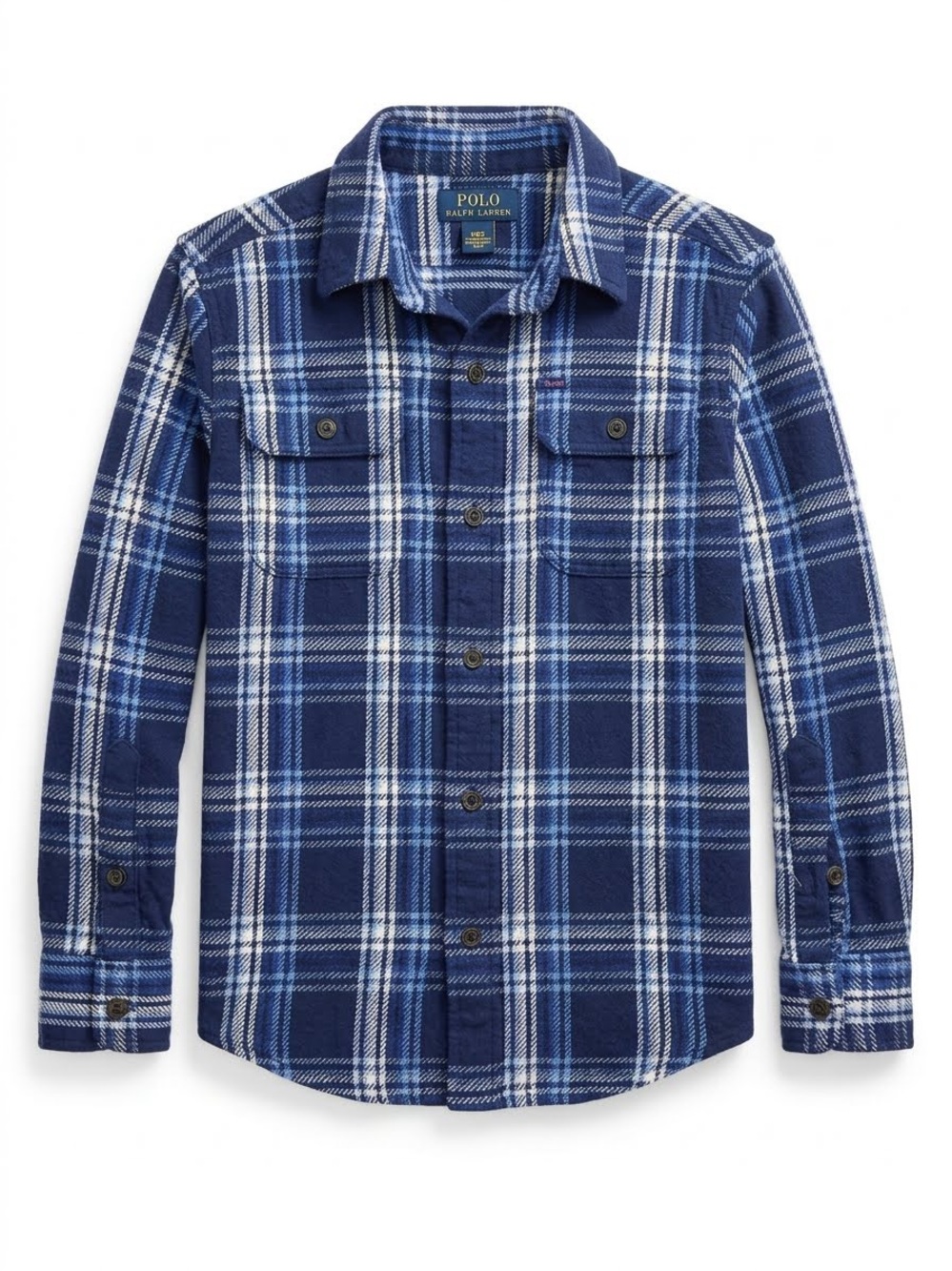 Polo by Ralph Lauren boys Navy Plaid Button-Down Shirt